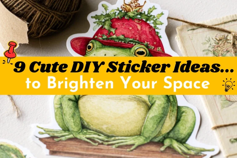 9 Cute DIY Sticker Ideas to Brighten Your Space