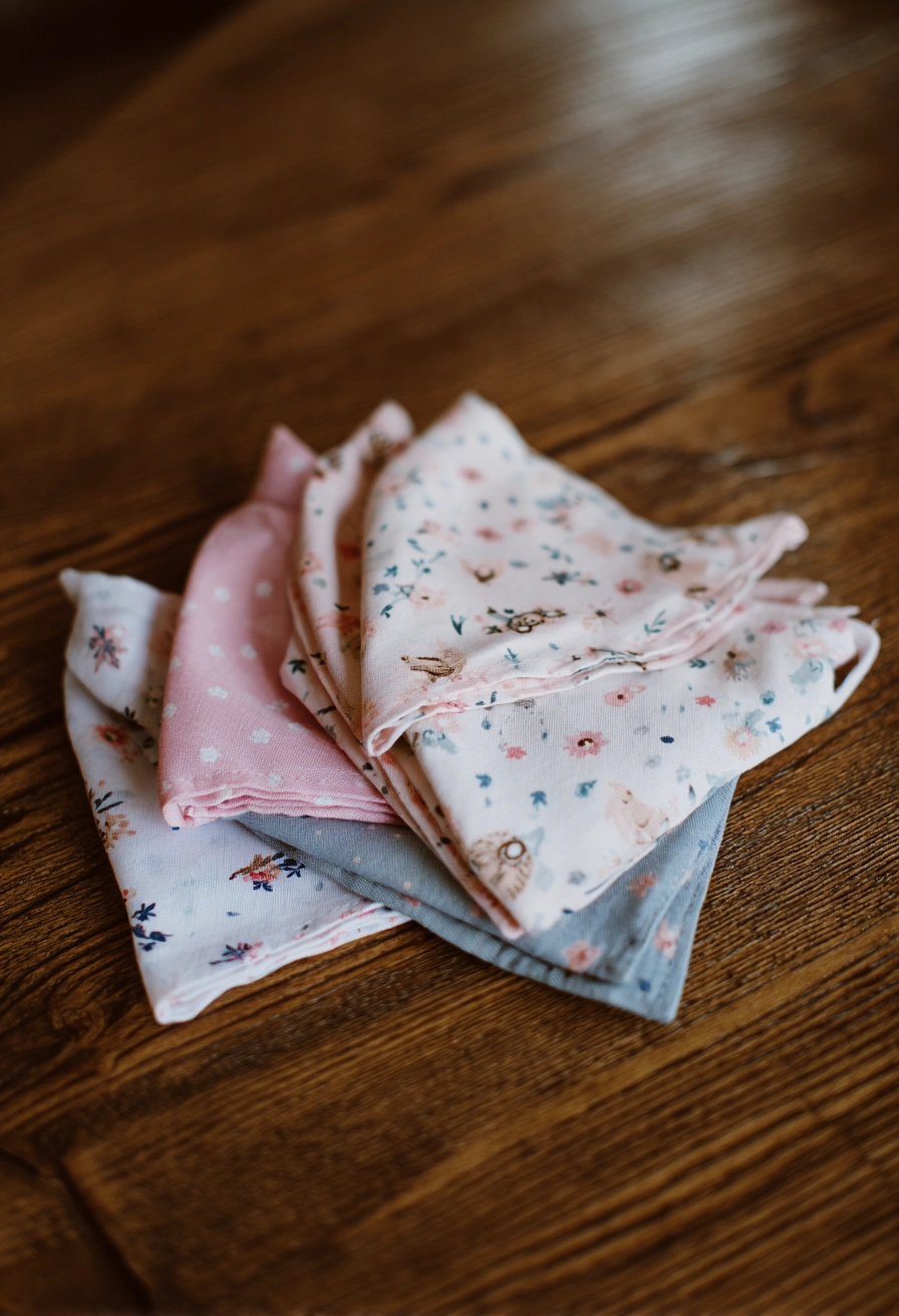 This sweet stack of floral and pastel fabric squares is a simple yet beautiful starting point for beginner-friendly sewing ideas! Here are amazing sewing ideas to try inspired by the image: