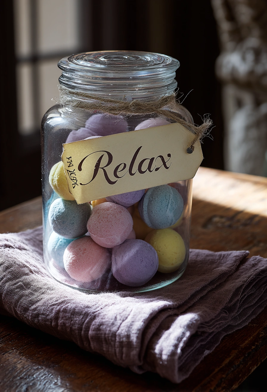 DIY Relaxing Bath Bombs in a Jar
