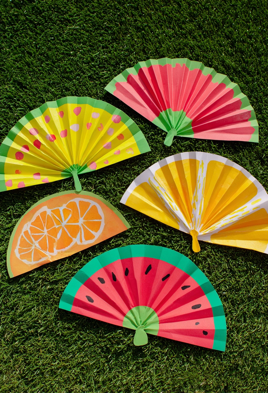 Fruity Paper Fans for Sunny Days