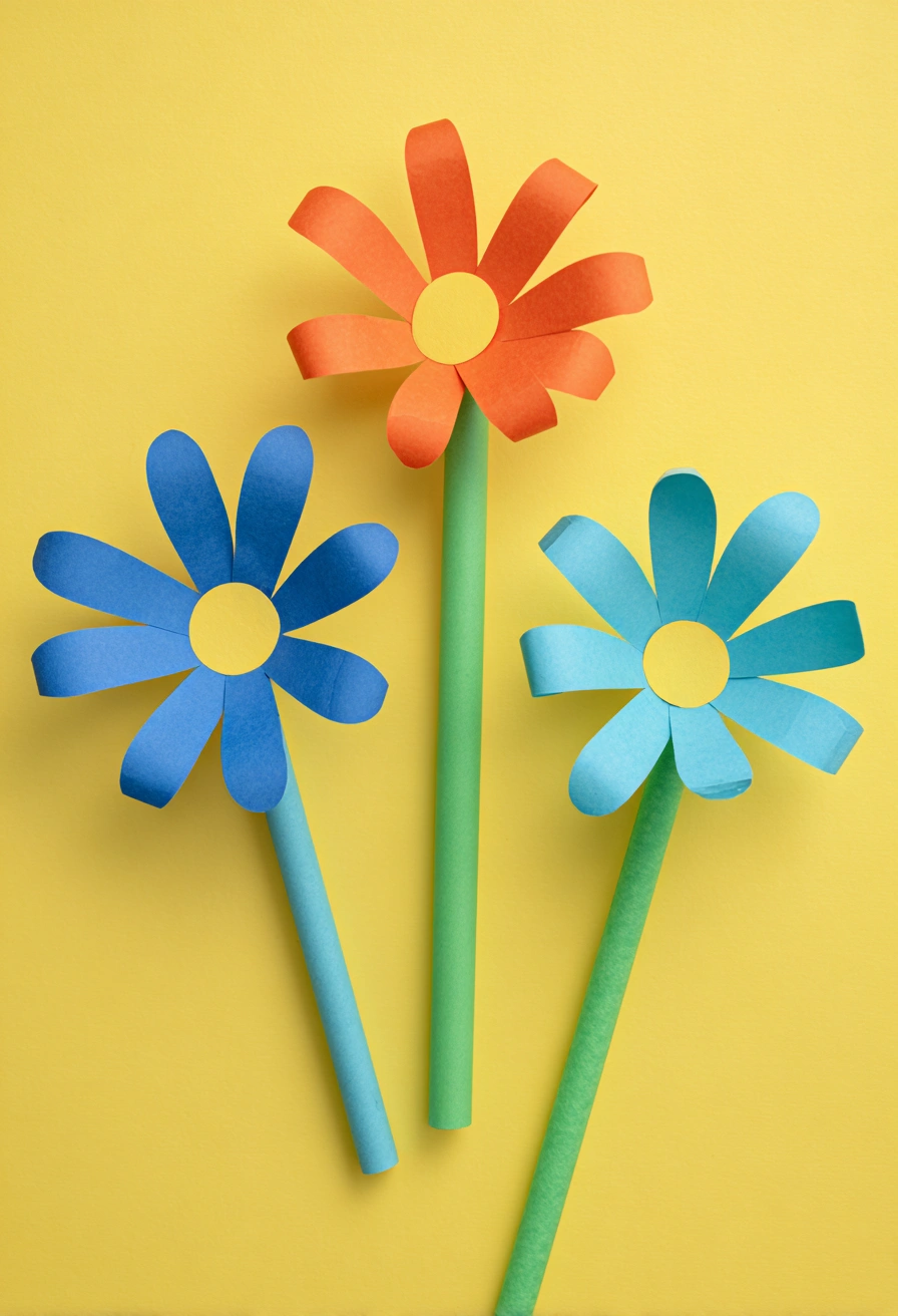 Bright Paper Flowers That Pop