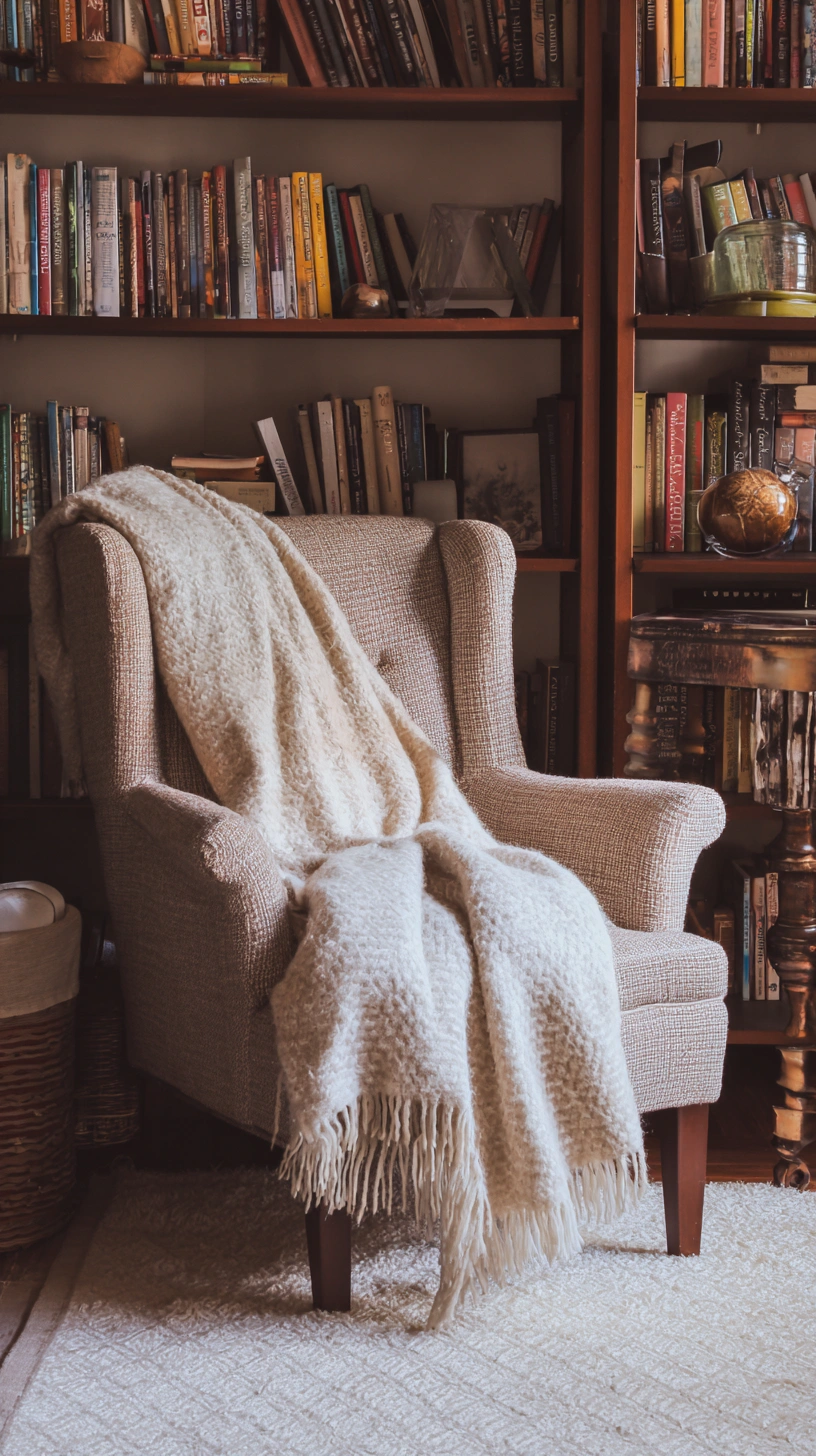 Cozy Reading Nook with Vintage Charm