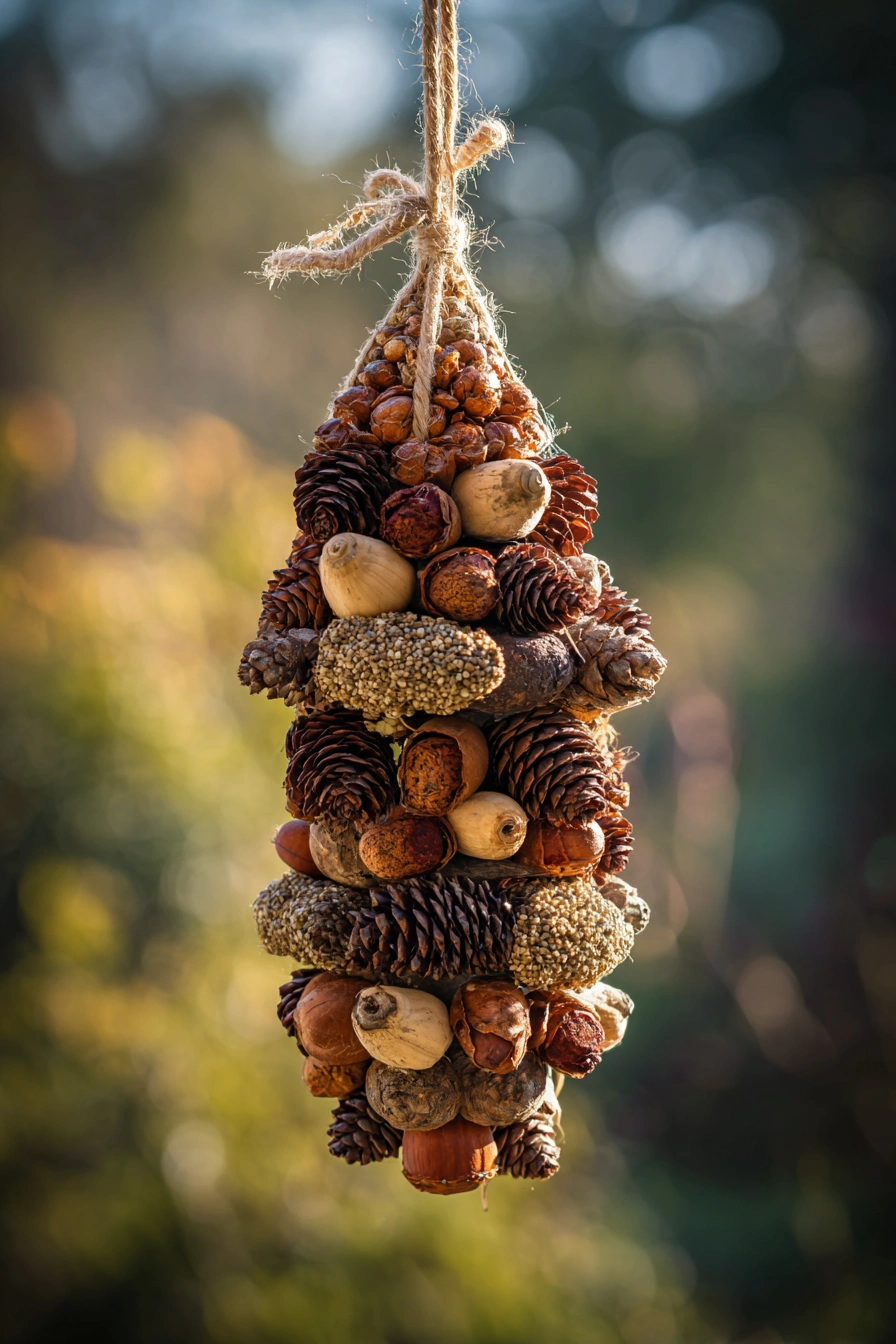 Nature-Inspired Foraged Pinecone Hanger