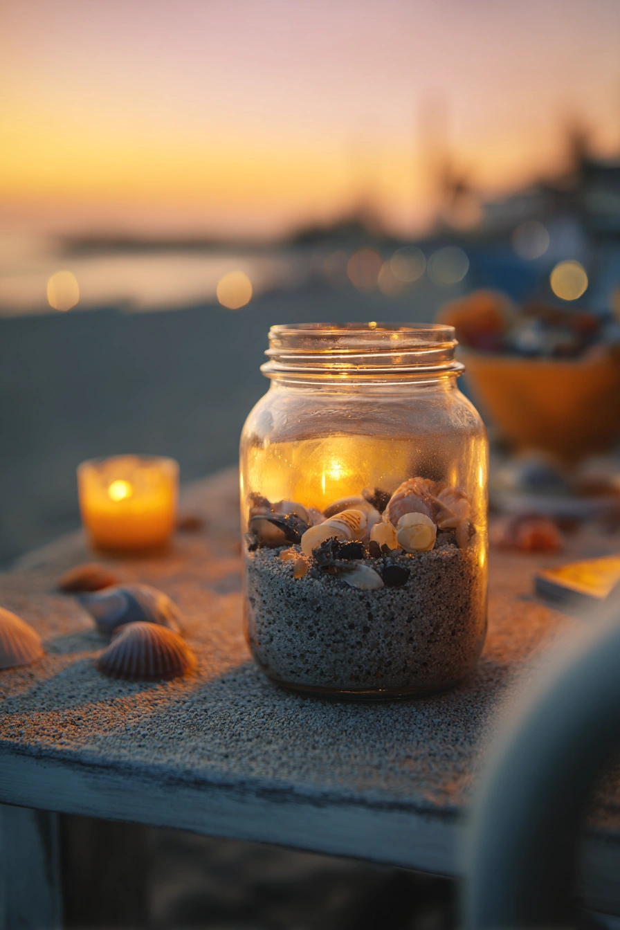 Seashell Beach Jar Candle