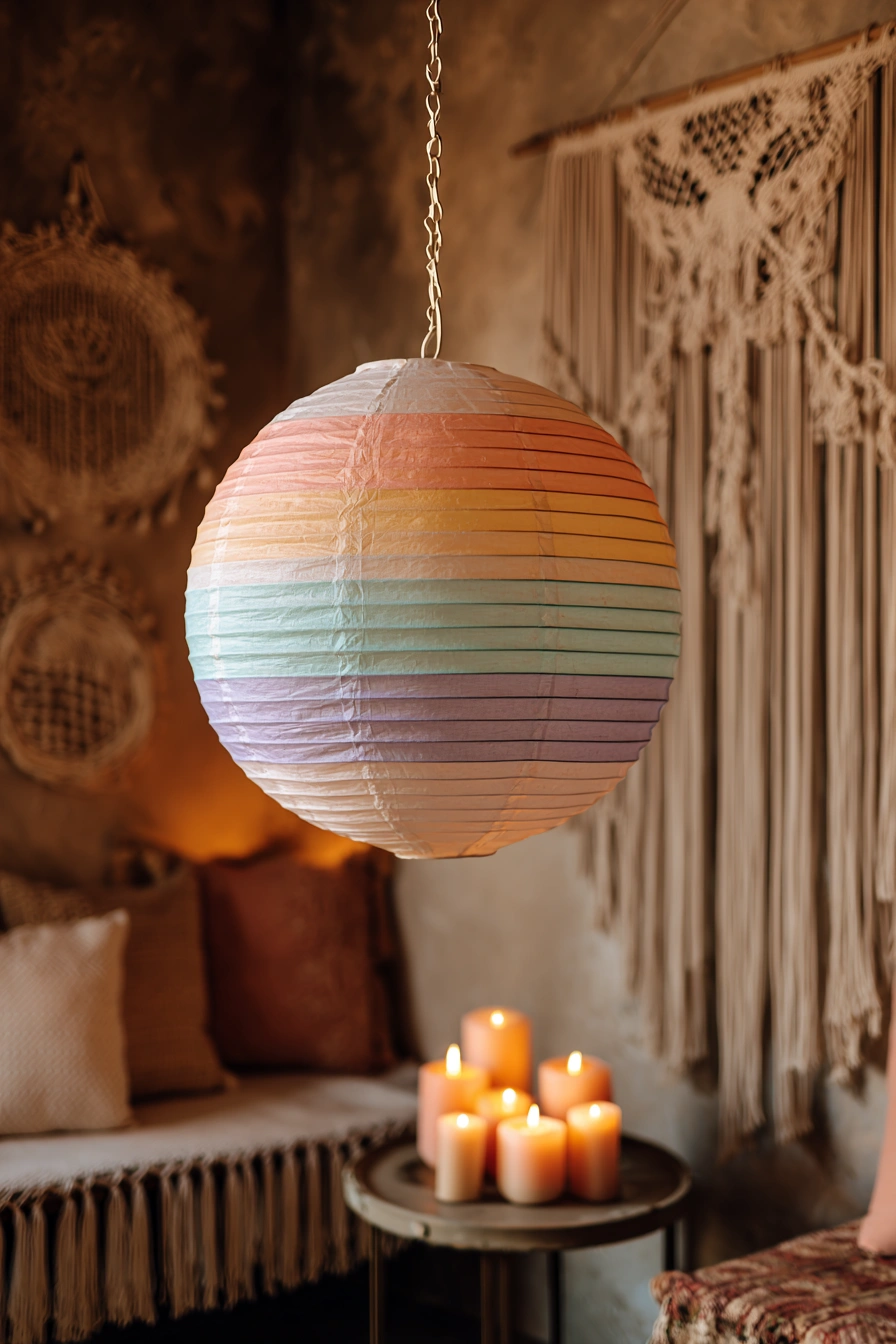 Pastel Ombre Paper Lantern