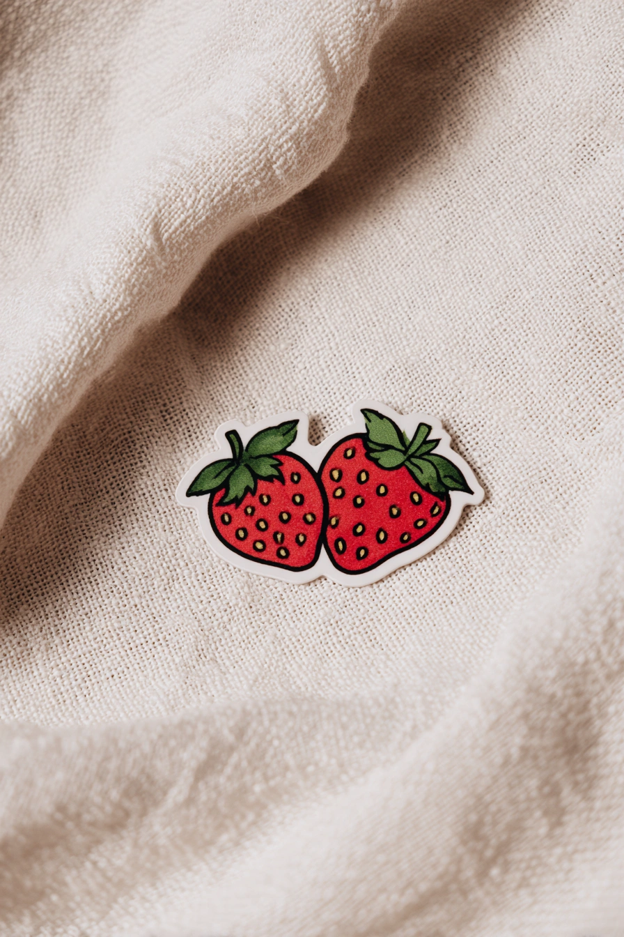 Sweet Strawberry Duo Sticker
