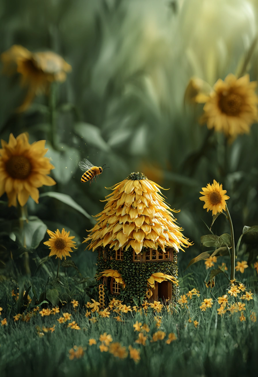 Sunflower Blossom Fairy Cottage