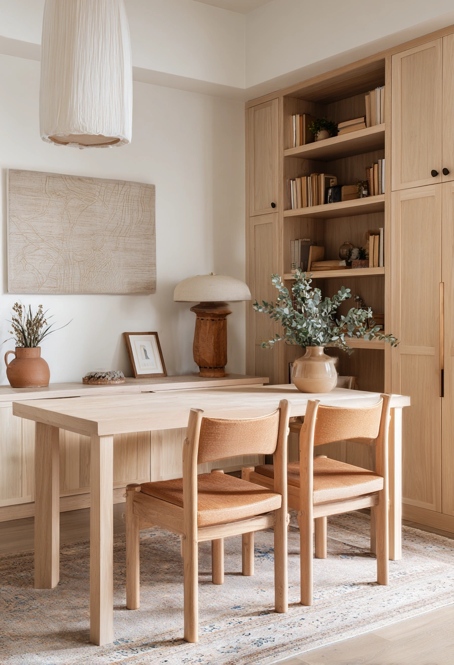 Earthy Minimalist Classroom Sanctuary