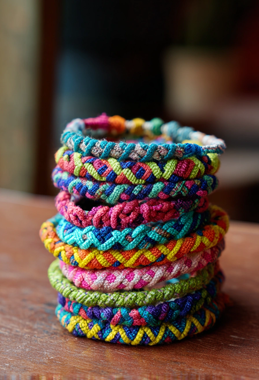 Vibrant DIY Friendship Bracelets