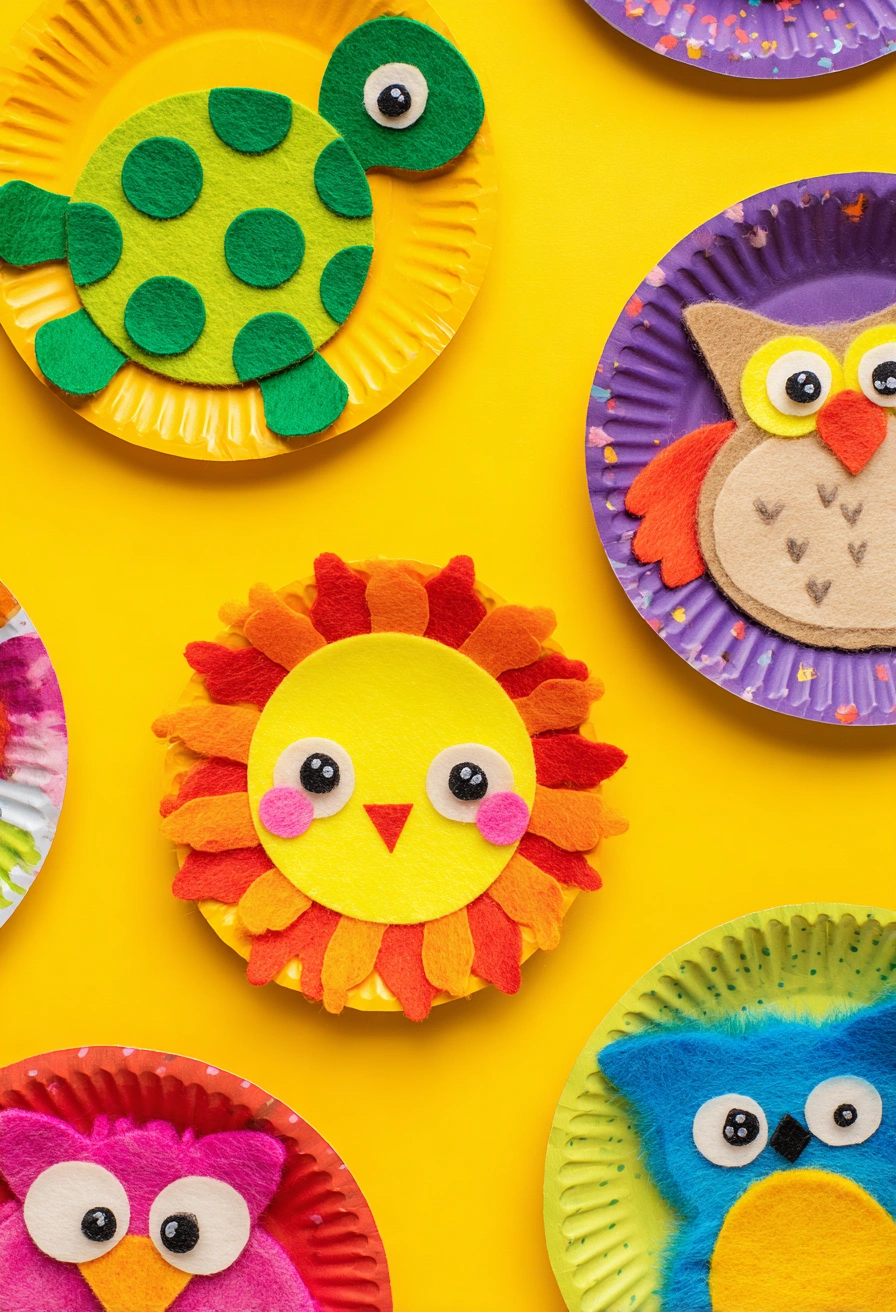 Bright & Fun Paper Plate Animals