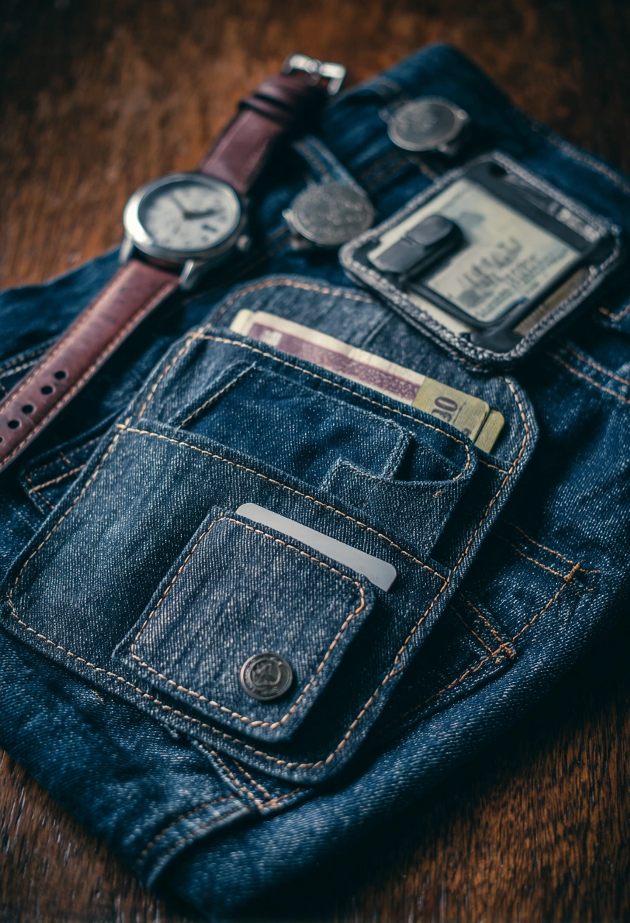 DIY Denim Wallet Organizer