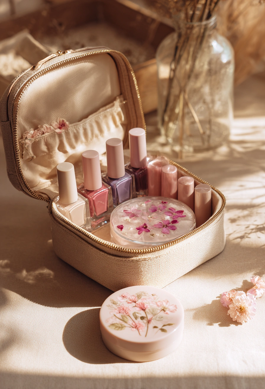 Floral Beauty Kit in Soft Neutrals