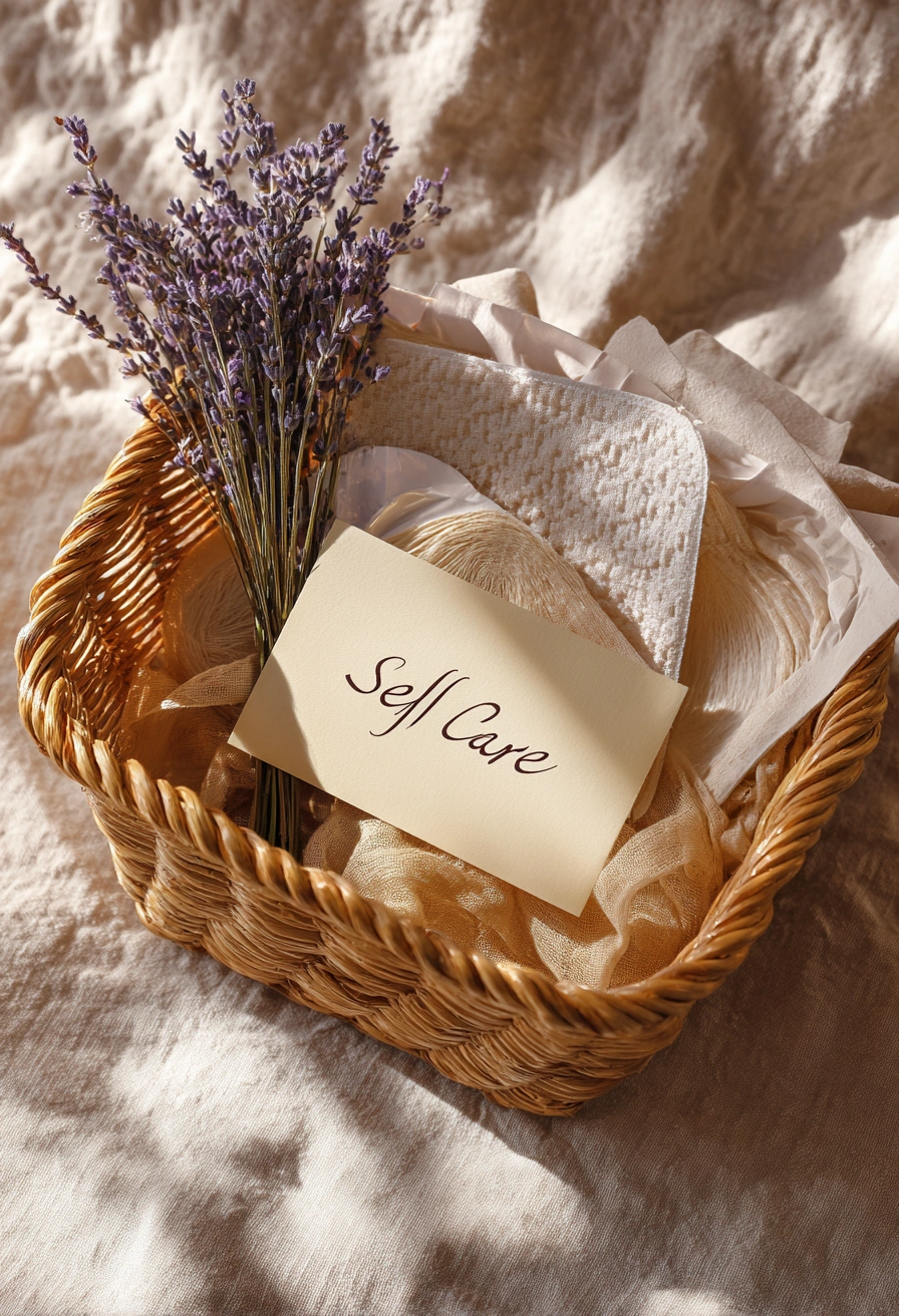 Minimalist Self-Care Essentials Basket