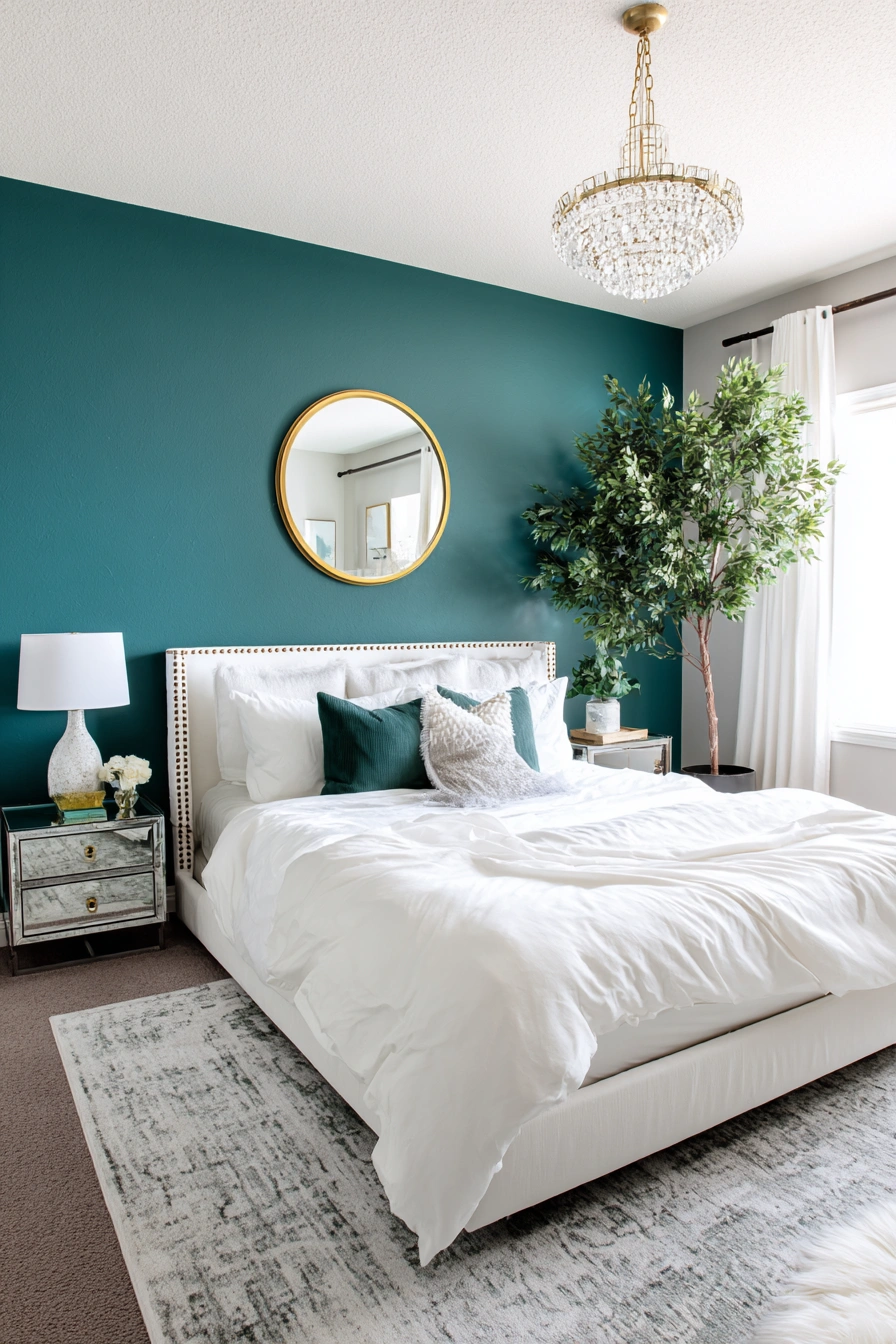 Modern Teal Accent with Luxe Simplicity