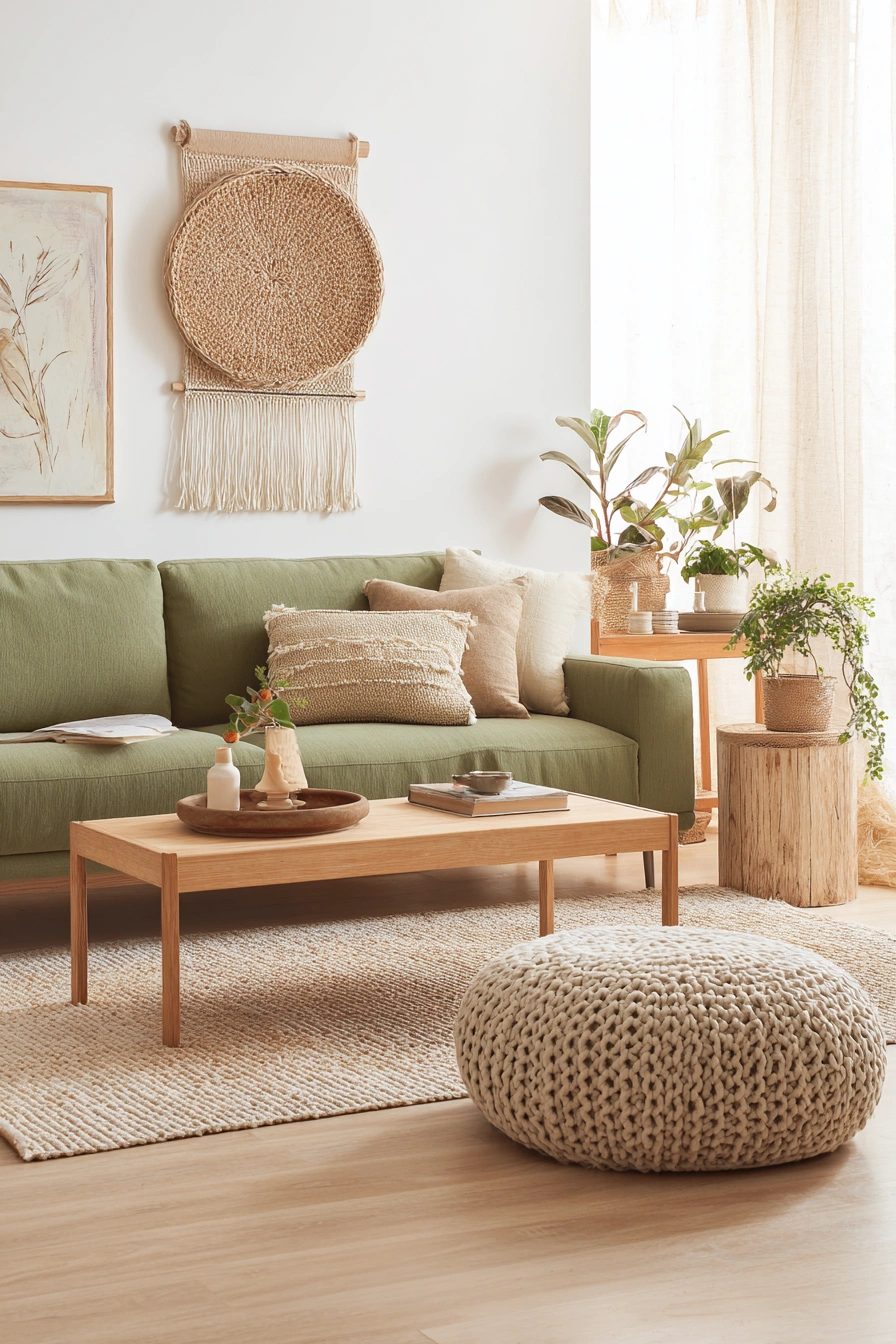 Earthy Boho Living Room Vibes