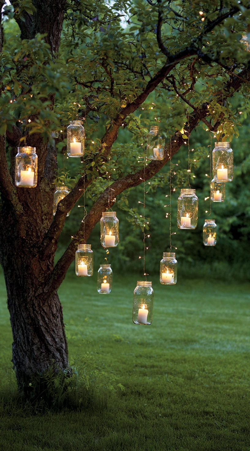 Magical Mason Jar Lantern Tree