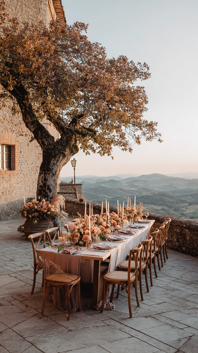 Romantic Al Fresco Dining with a View