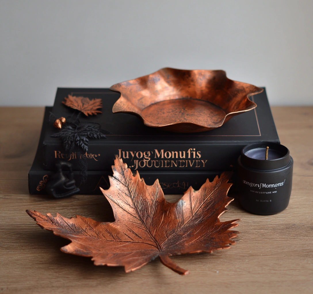 Copper Leaf Autumn Accents