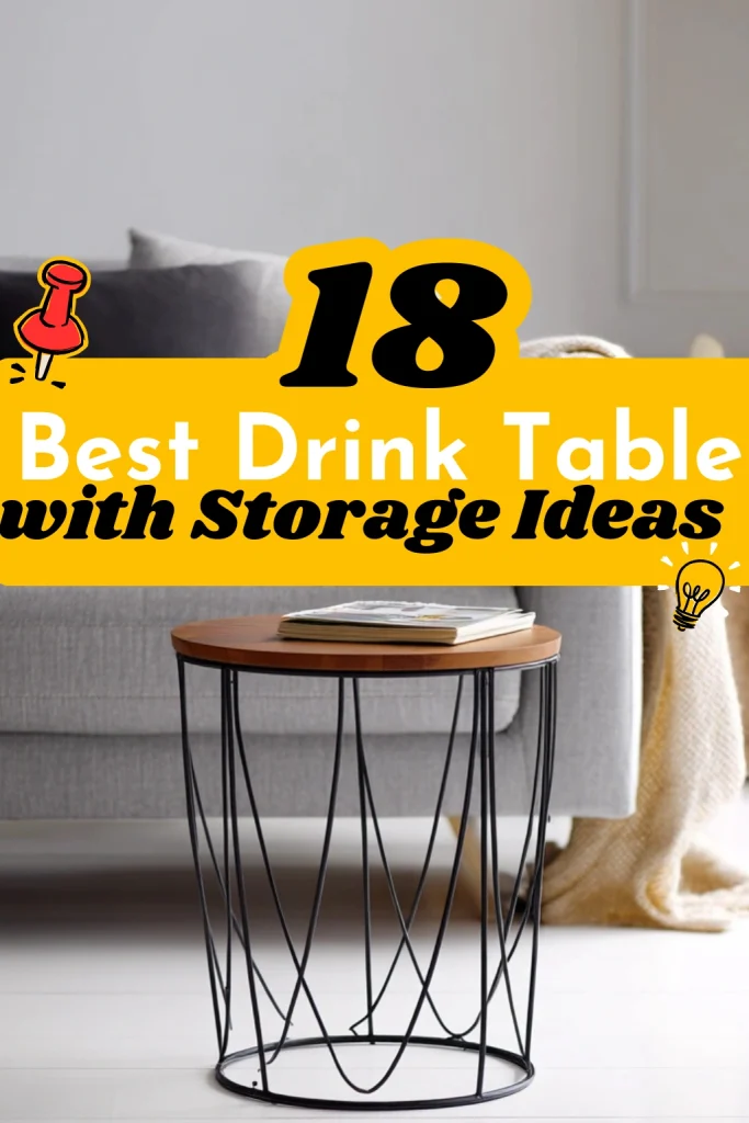 Best Drink Table with Storage Ideas