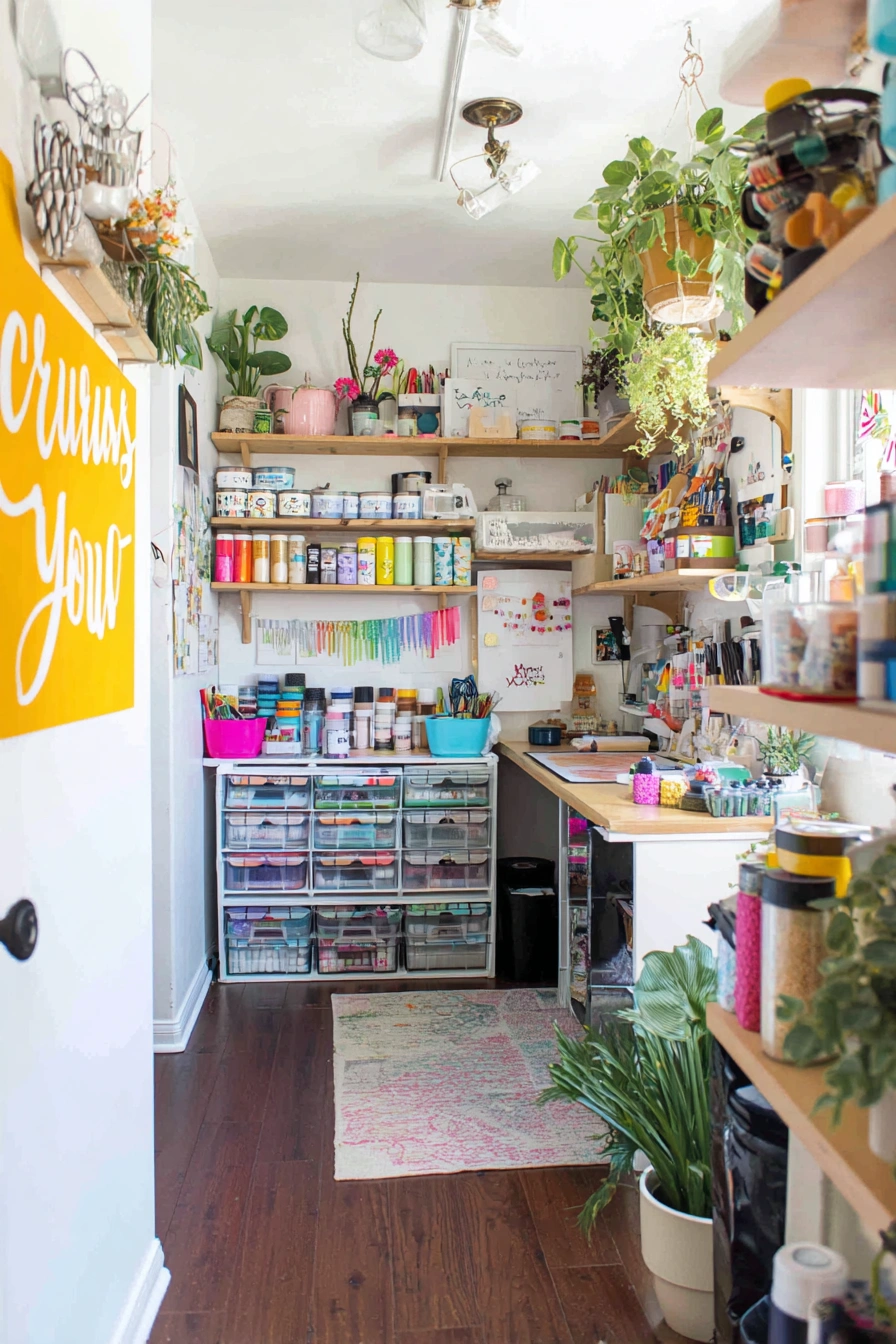 Creative Corner Packed with Color & Plants