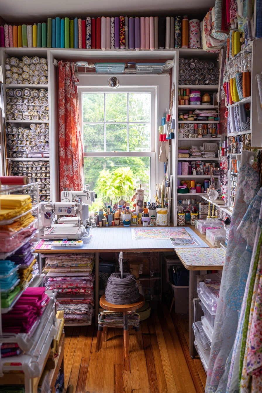 Colorful & Cozy Craft Room Vibes