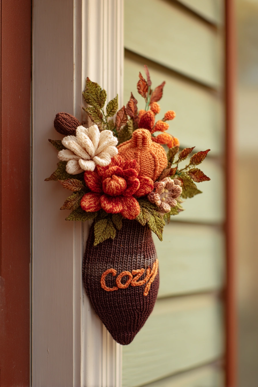 Handmade Autumn Door Pocket Décor