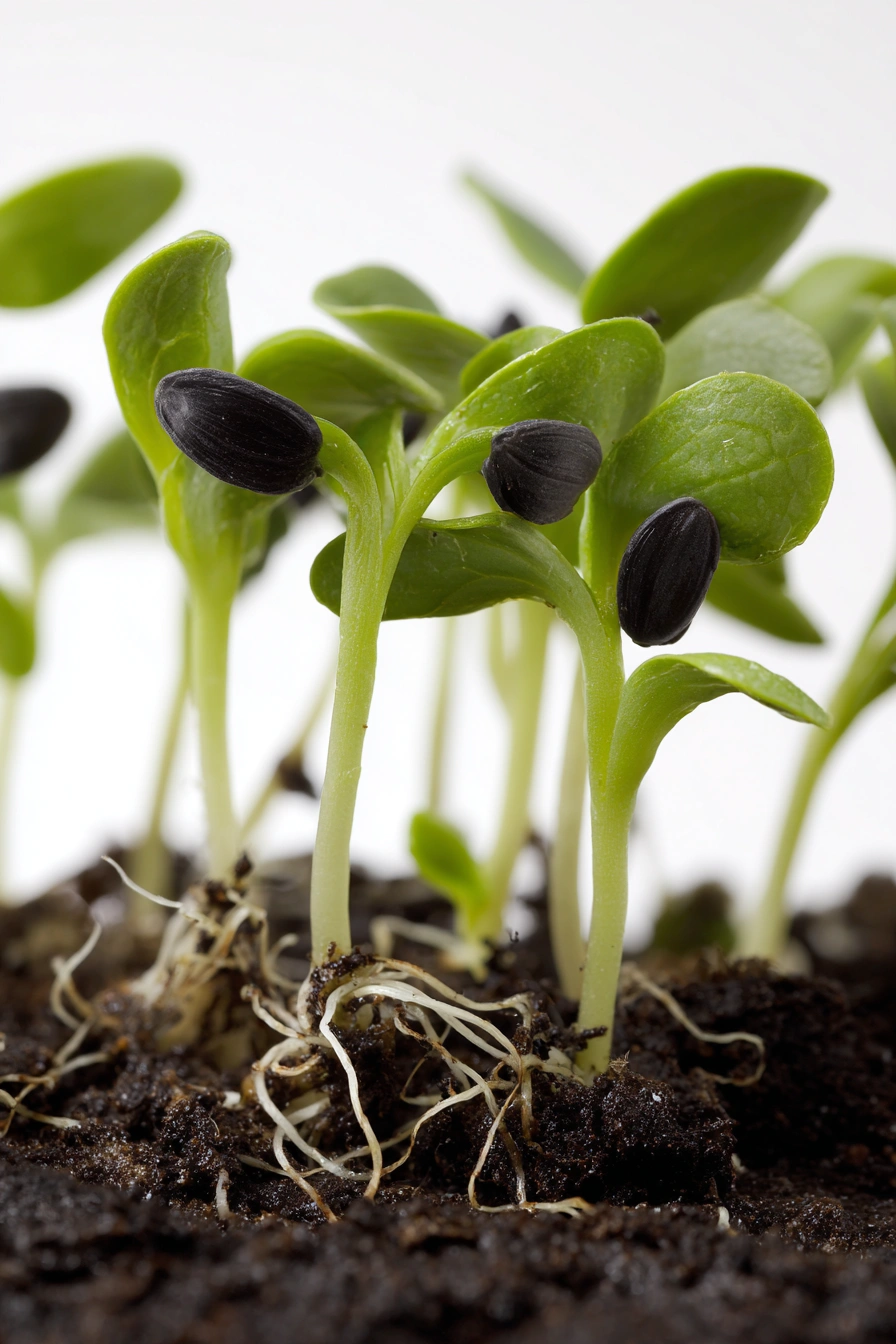 Sunflower Microgreens Bursting to Life