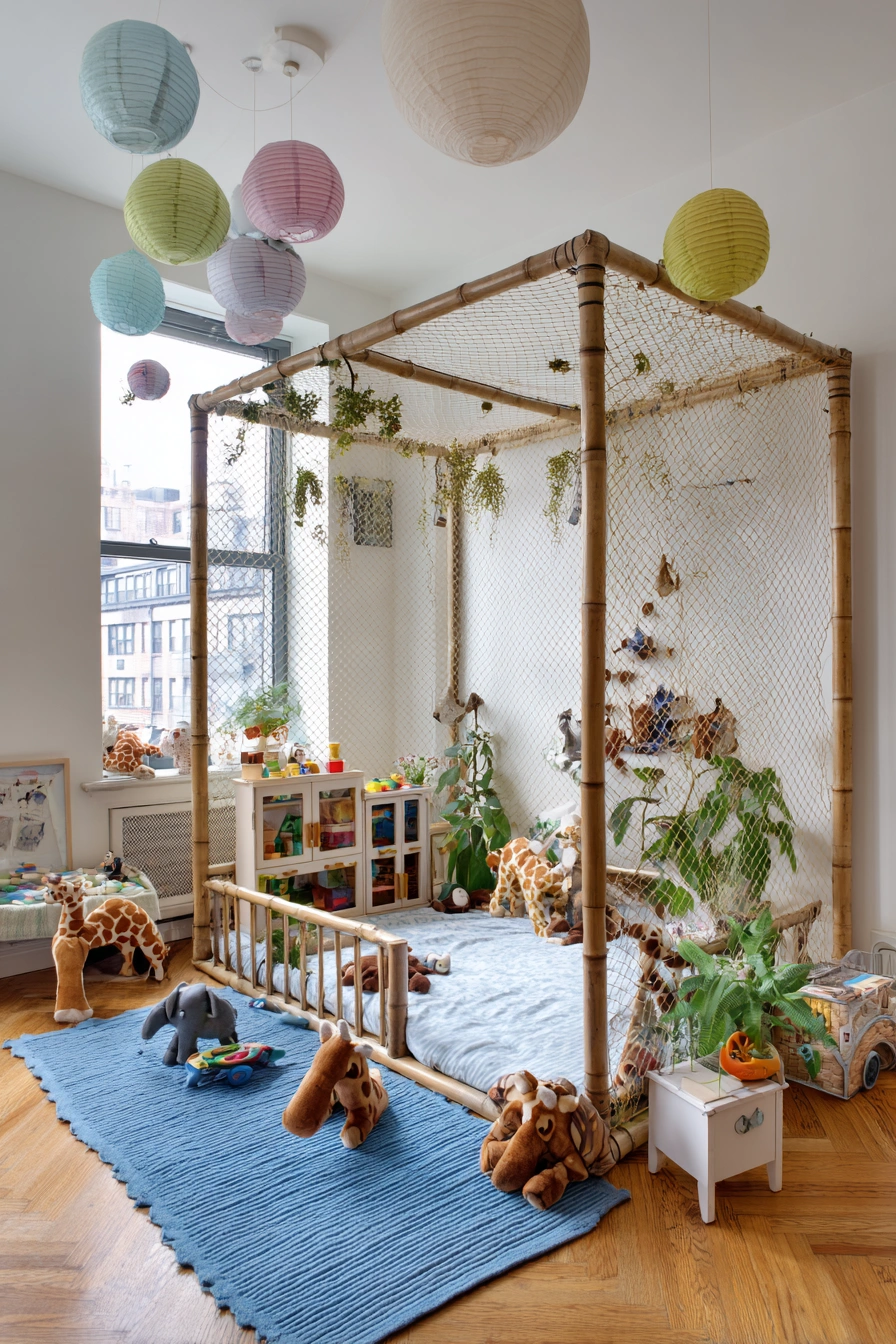 Jungle-Themed Indoor Safari Retreat