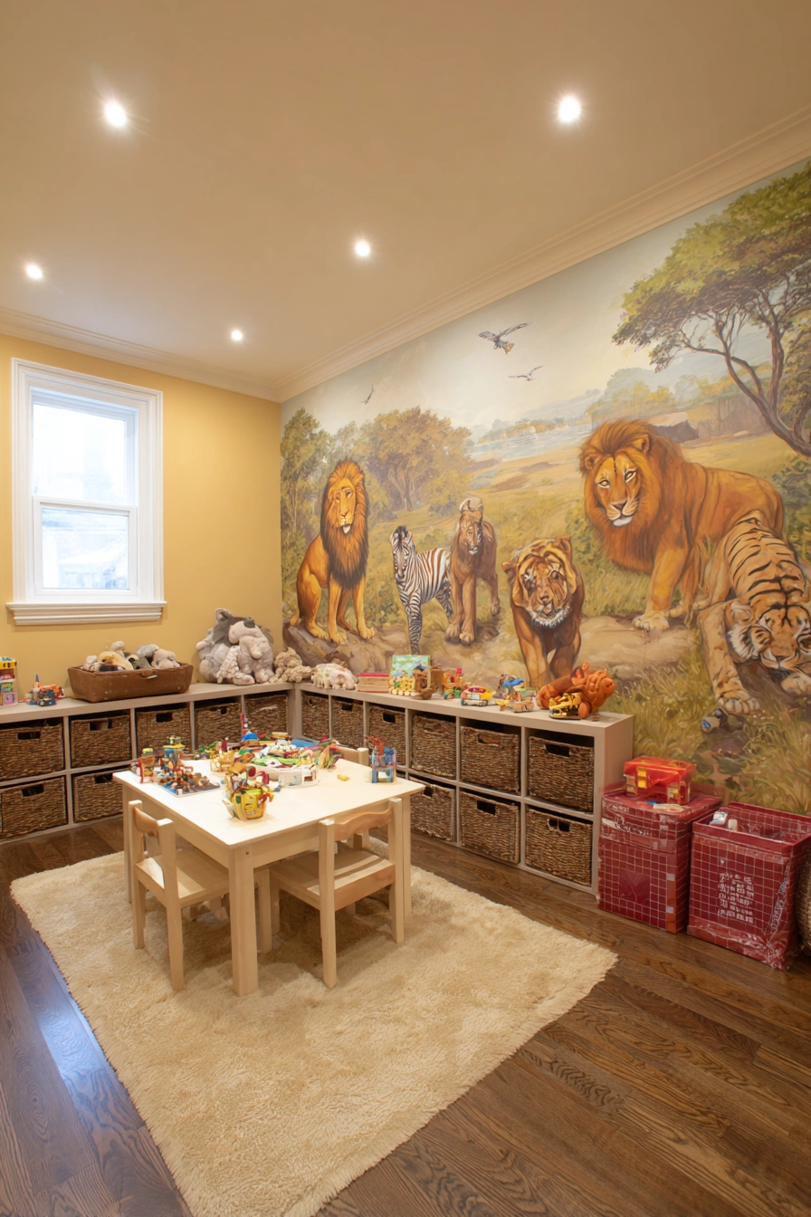 Wild Safari Adventure Playroom