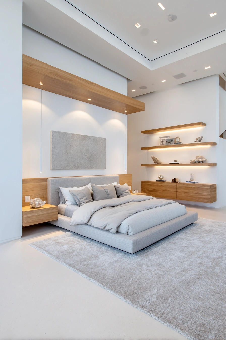 Minimalist Floating Shelves with Luxe Vibes