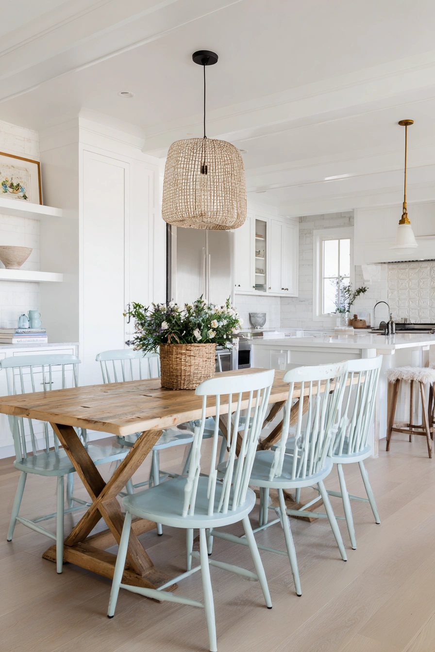 Coastal Farmhouse Dining Room Upgrade
