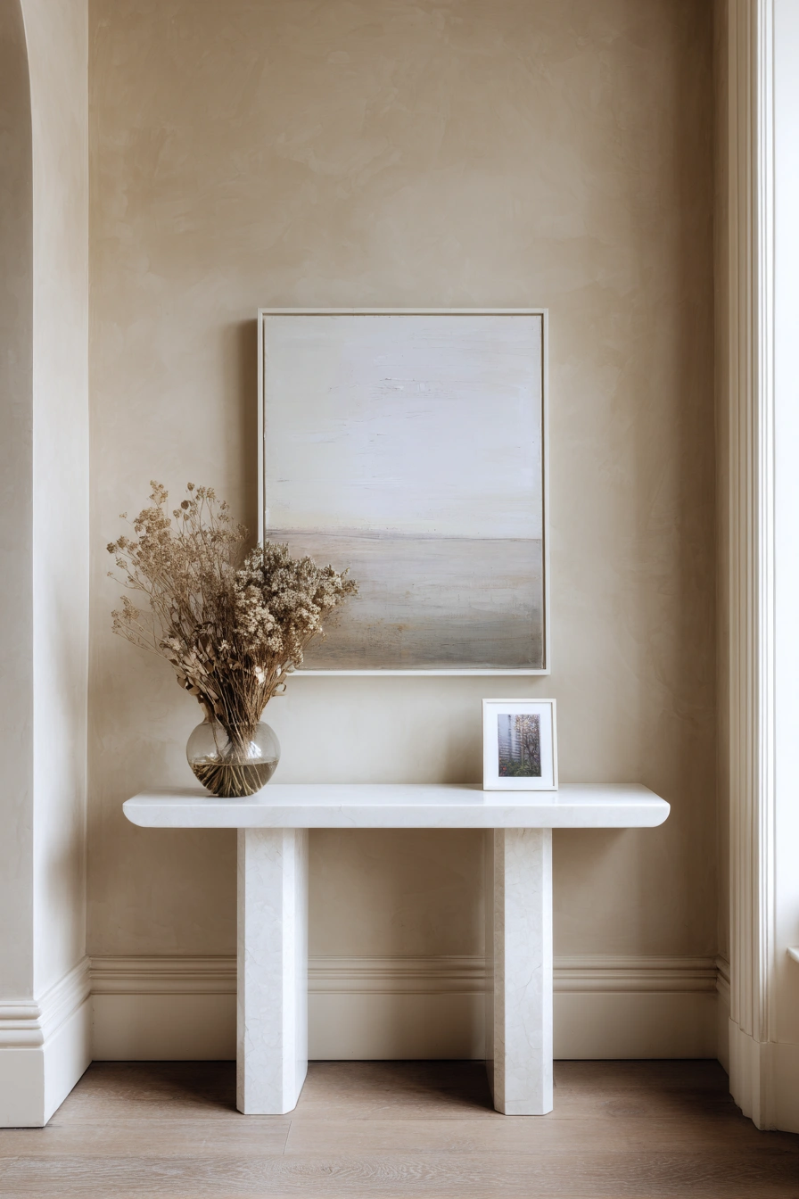 Minimalist Console Table with Serene Style