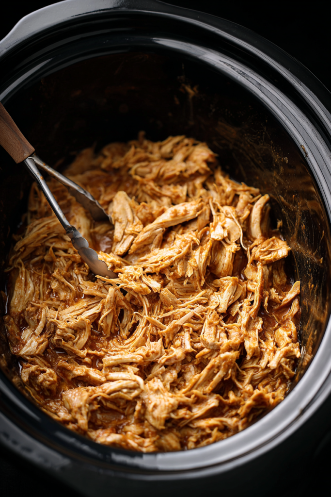 Slow Cooker Shredded BBQ Chicken