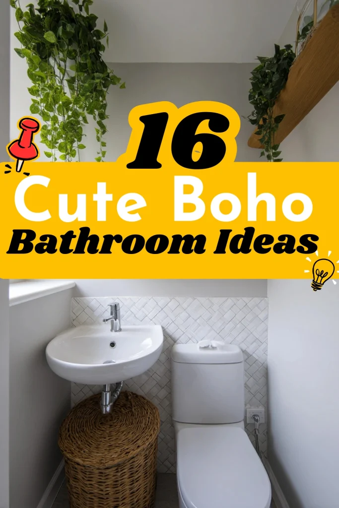 16 Cute Boho Bathroom Ideas