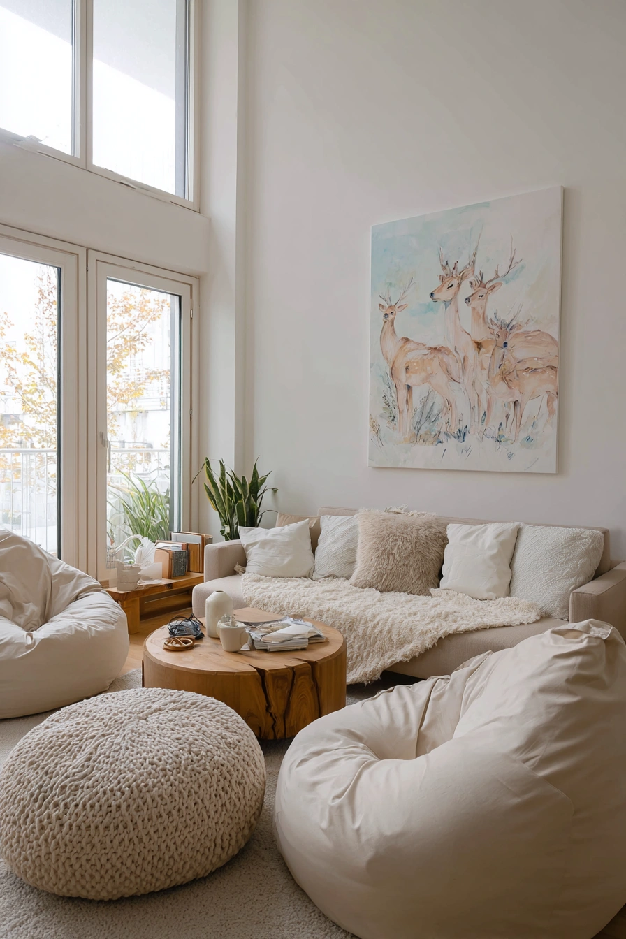 Minimalist Neutrals with Cloud-Like Comfort