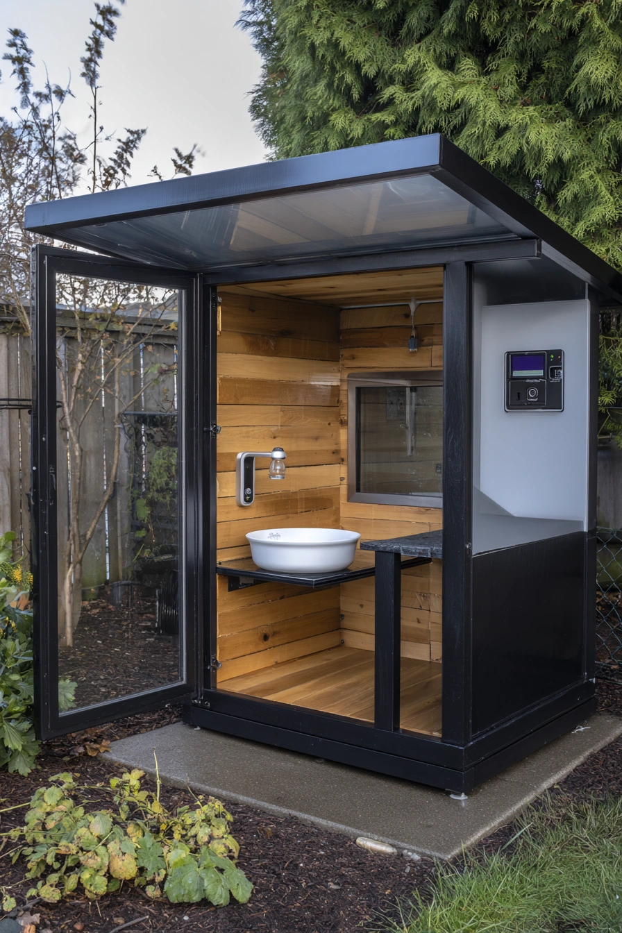 High-Tech Outdoor Cat Shelter Pod
