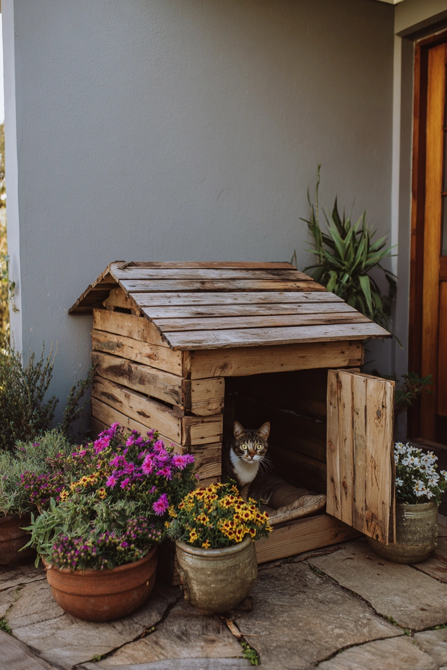 Rustic Retreat Cat Cabin