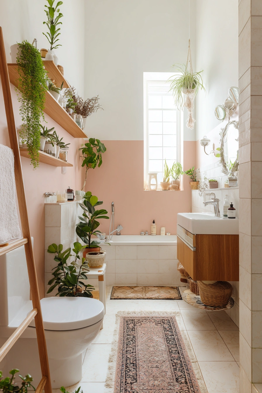 Blush & Botanicals Boho Bathroom