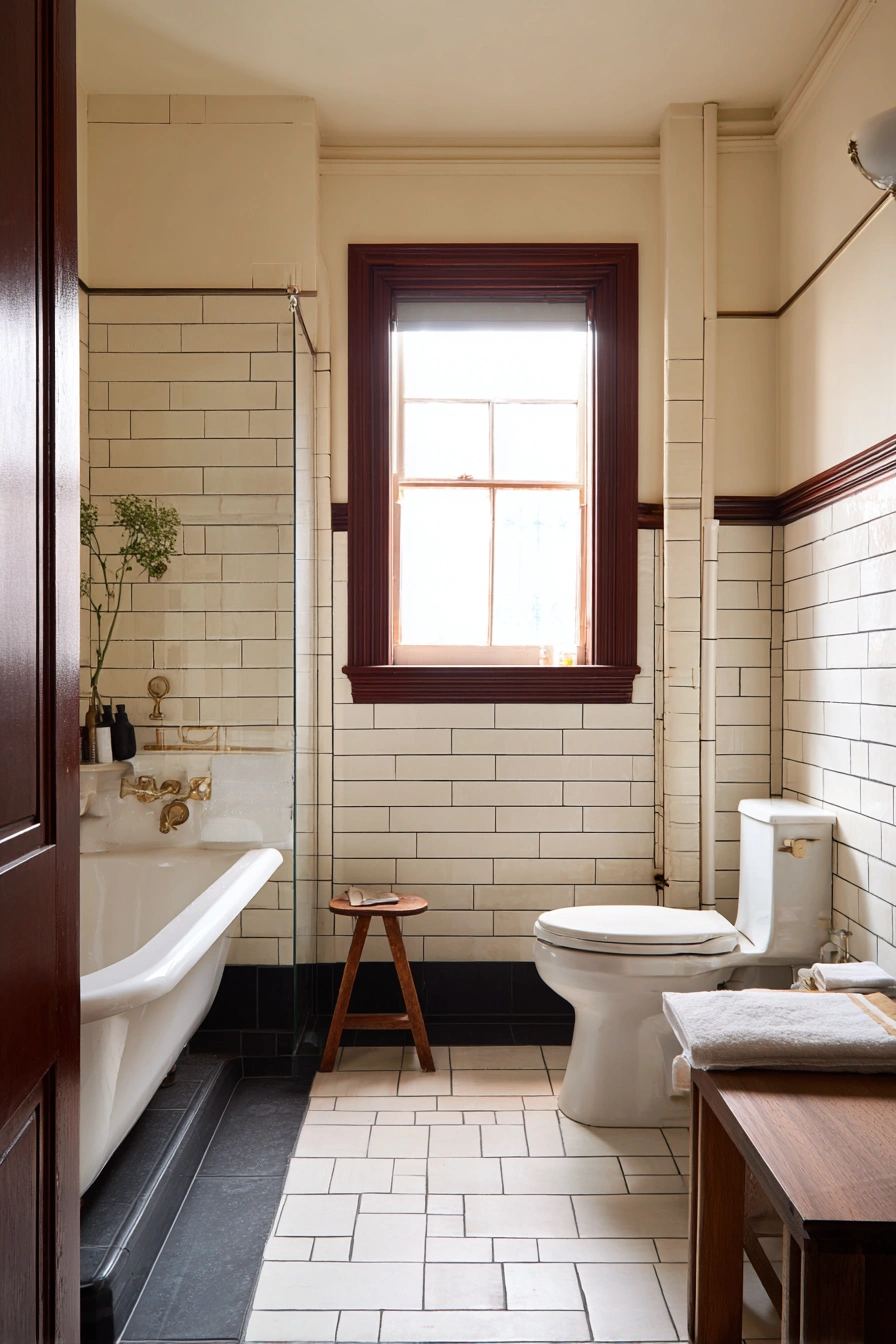 Vintage Boho Bathroom with Timeless Charm