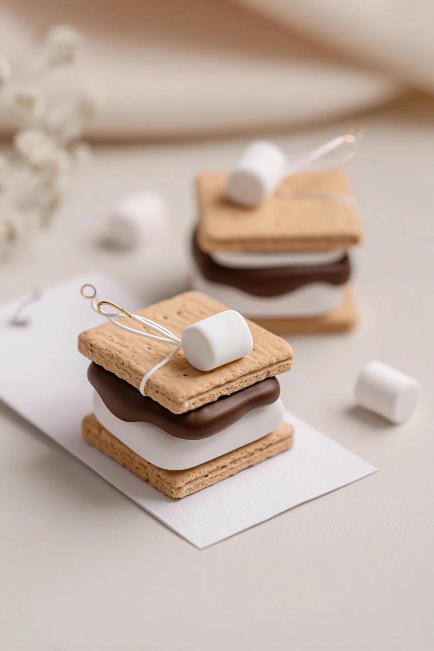 Realistic S’mores Clay Charms