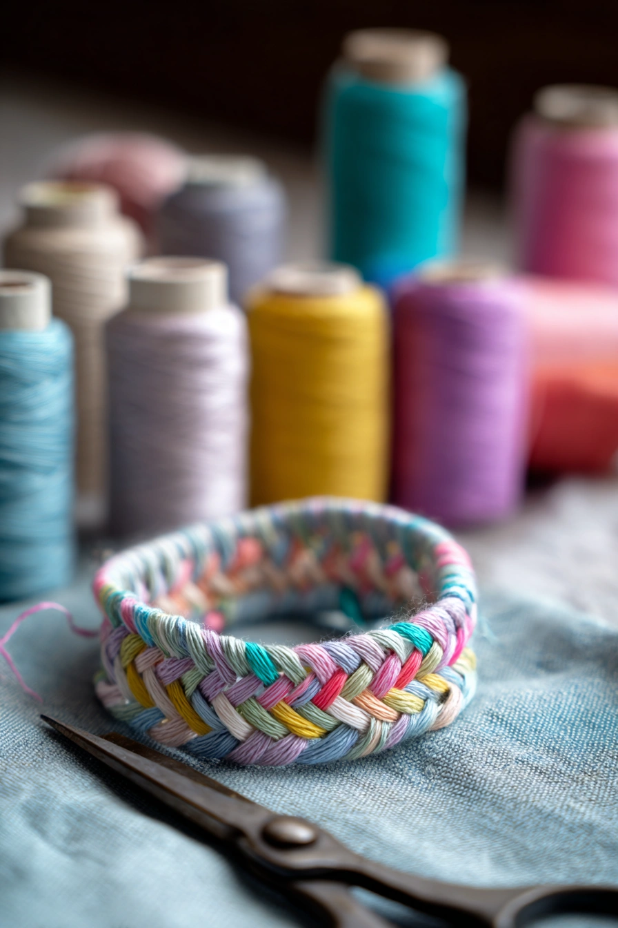 Bold & Braided Rainbow Cuff