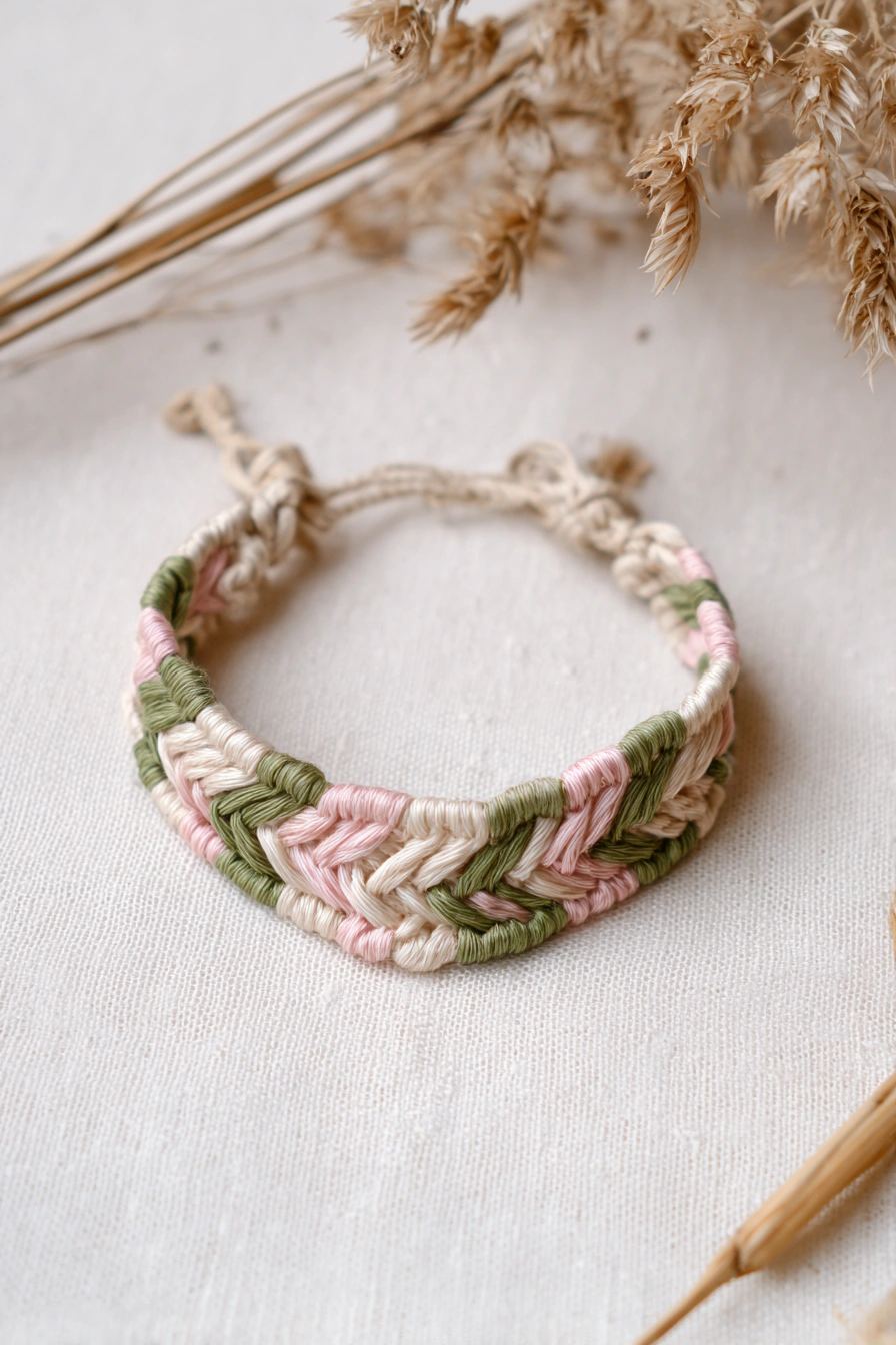 Boho Pastel Chevron Bracelet