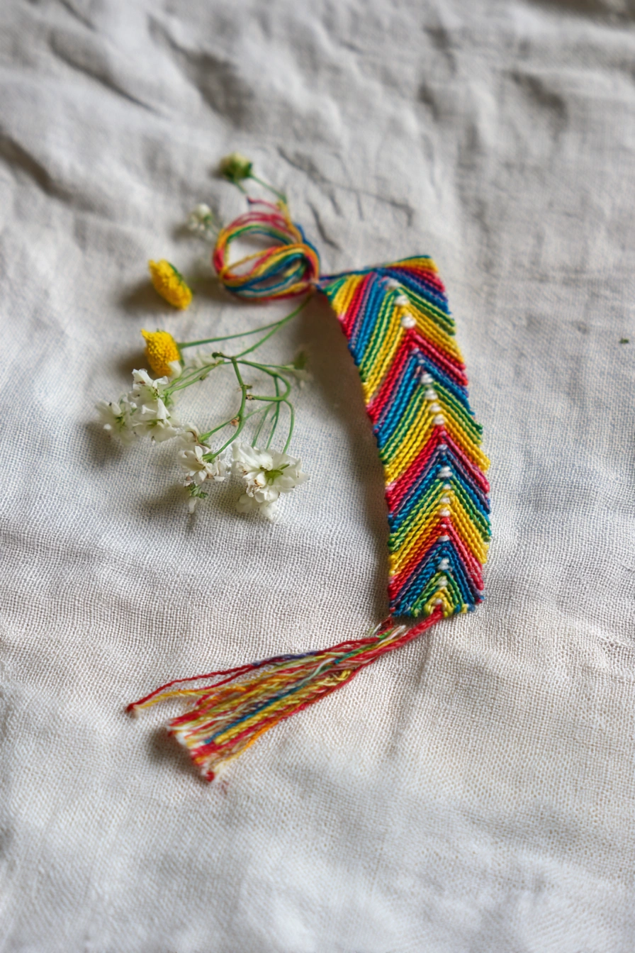 Bold Rainbow Chevron Bracelet