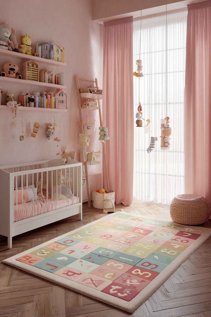 Blush Pink Nursery with Playful Pastels
