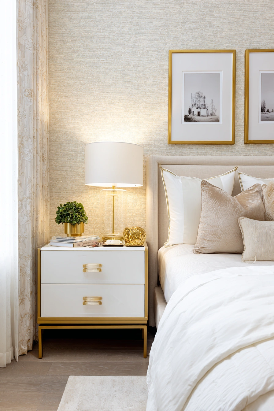 Chic Neutrals with a Golden Edge