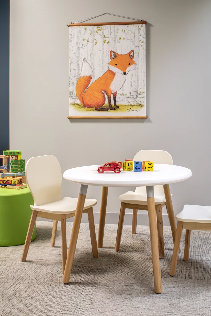 Woodland Fox Play Table Setup
