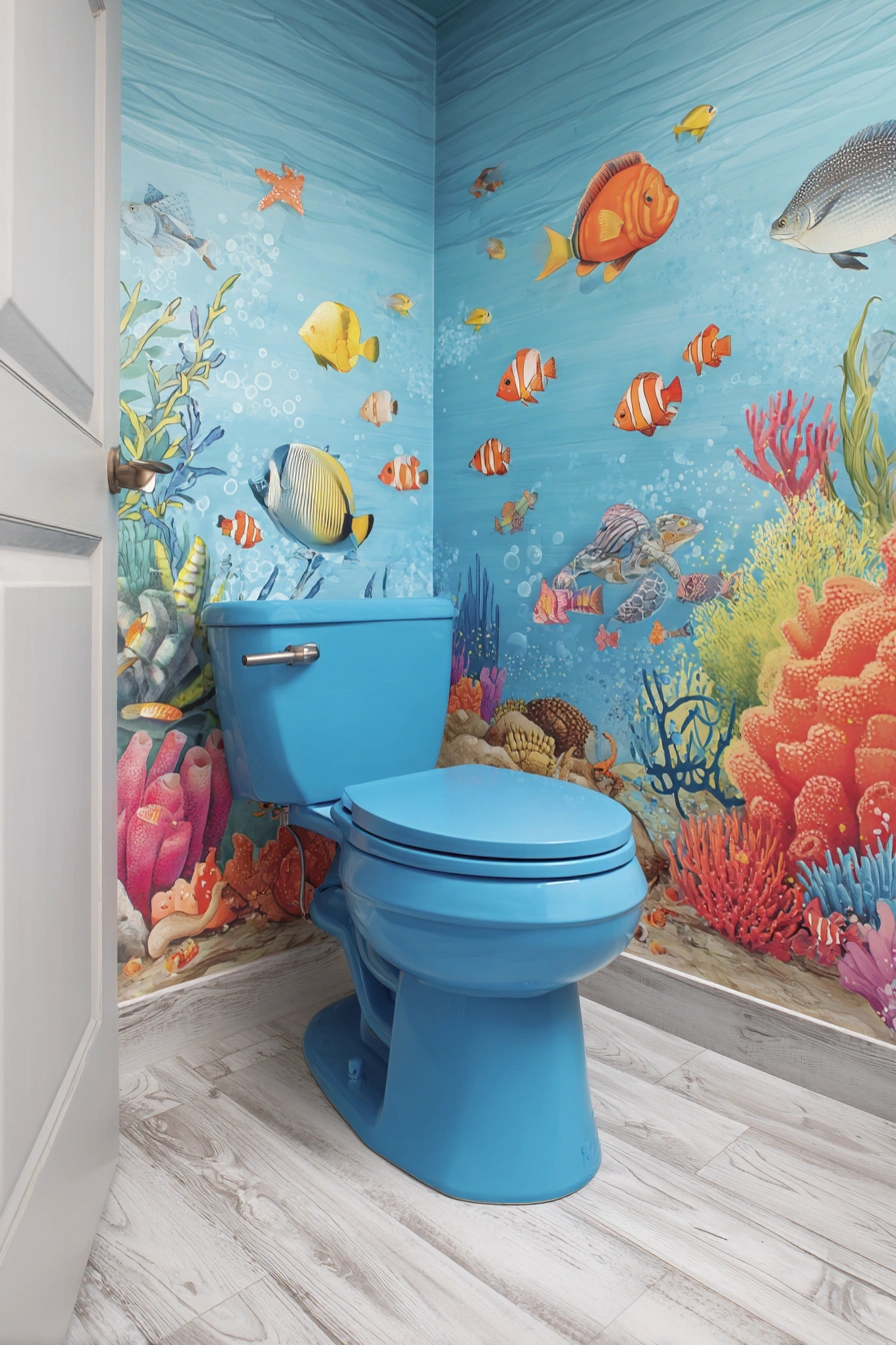 Underwater Coral Reef Bathroom