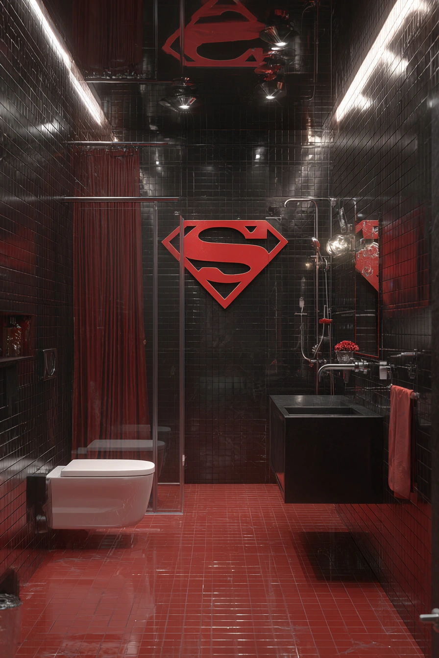 Superhero Hideout Bathroom