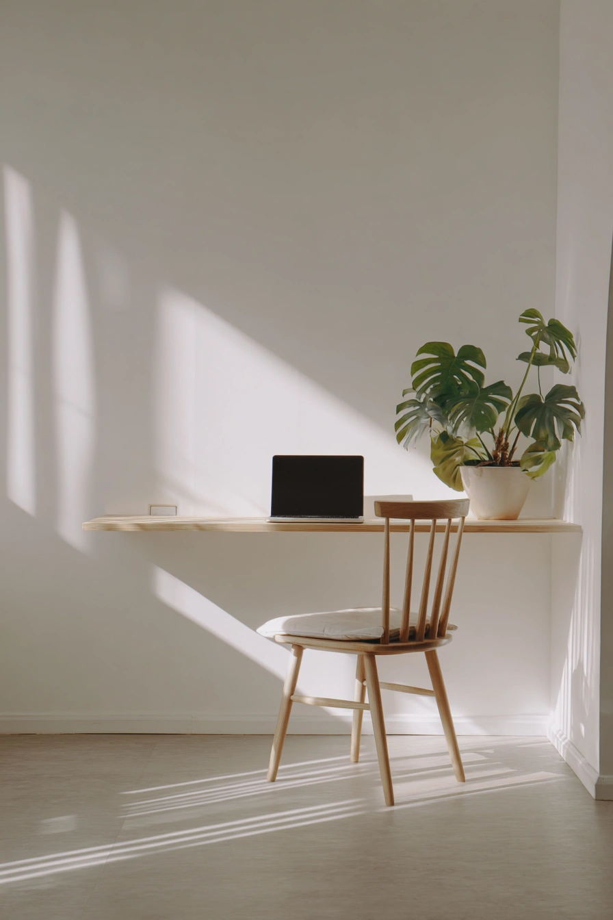 Minimalist Floating Desk Setup