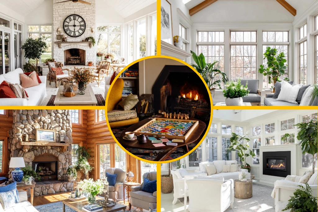 13 Cozy Sunroom Fireplace Ideas to Warm Your Heart